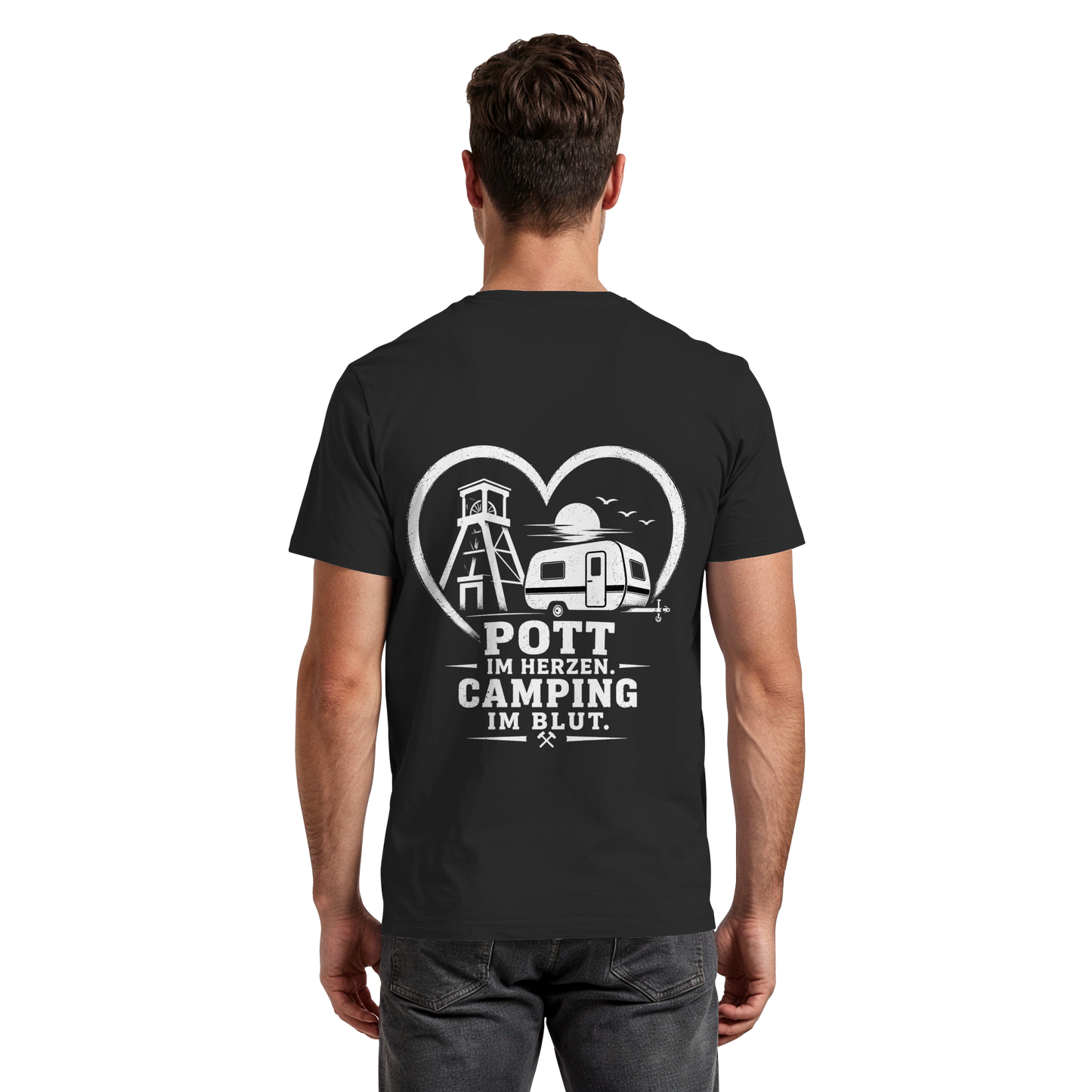 POTT IM HERZEN. CAMPING IM BLUT - Premium Classic T-Shirt