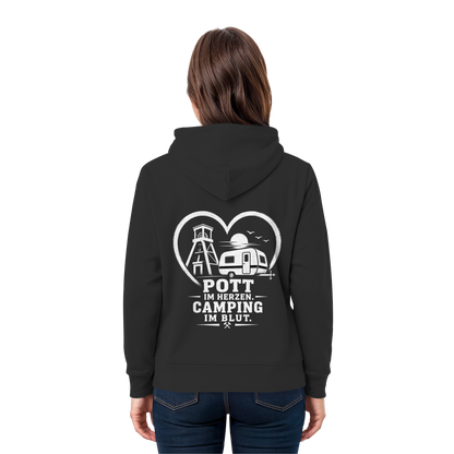 POTT IM HERZEN. CAMPING IM BLUT - Premium Unisex Hoodie