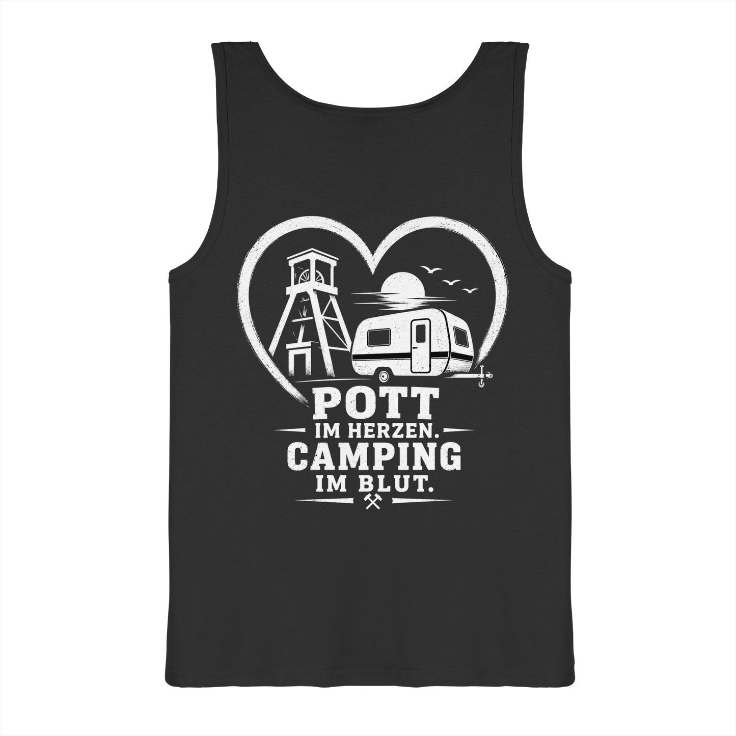 POTT IM HERZEN. CAMPING IM BLUT - Tank-Top