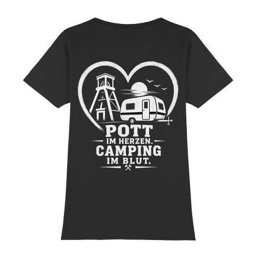 POTT IM HERZEN. CAMPING IM BLUT - Womens Premium Classic T-Shirt
